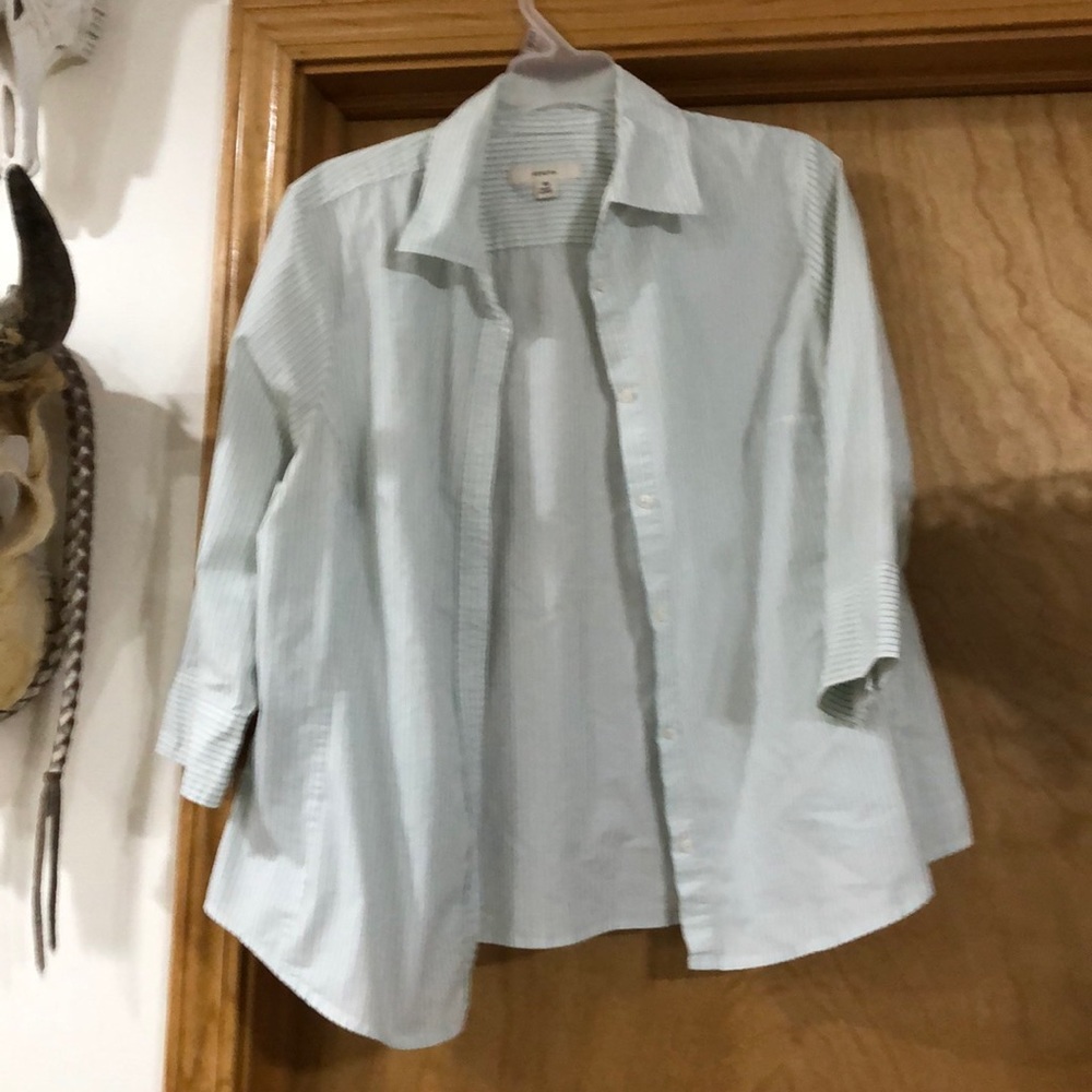 Women’s Merona Button-Up Semi-Fitted 18W Blouse